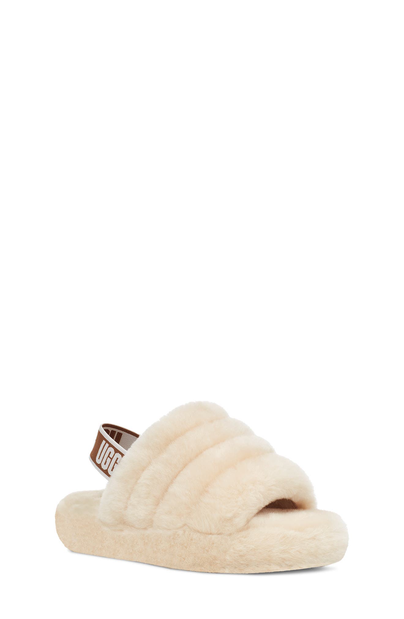 UGG<sup>®</sup> Fluff Yeah Slide, Main, color, Natural