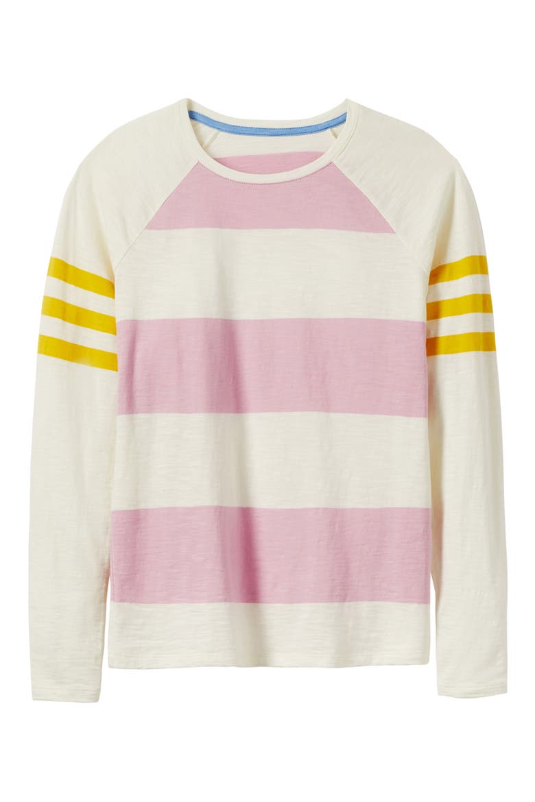 Stripe Cotton Shirt, Alternate, color, SOFT PEONY AND IVORY