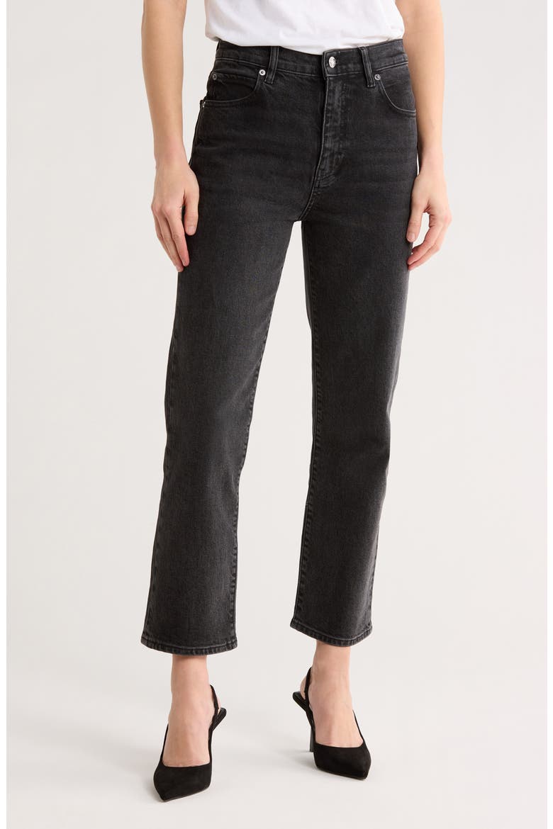 The Ruler High Waist Ankle Straight Leg Jeans, Main, color, DECO