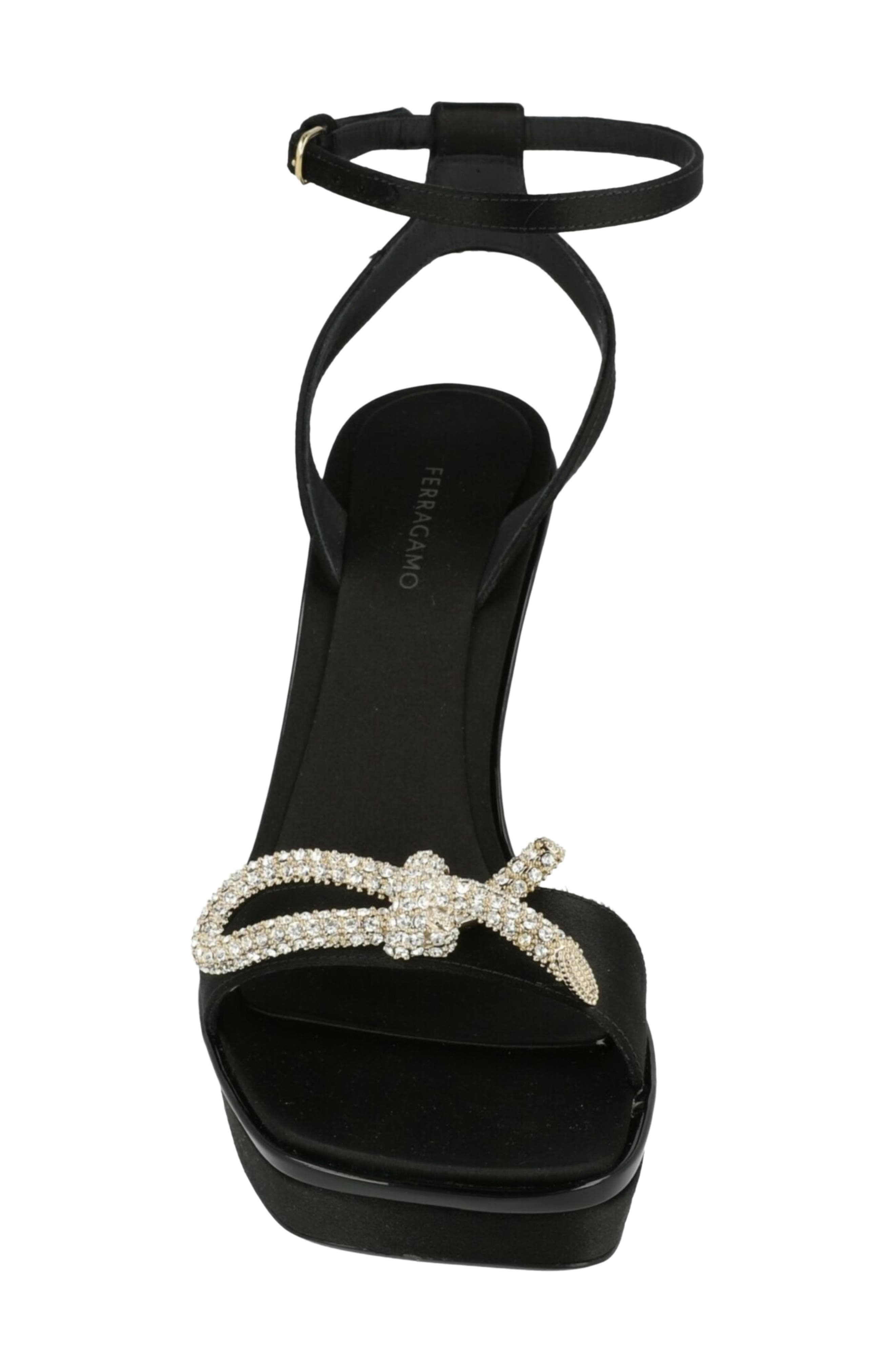 Allison Satin Sandal, Alternate, color, BLACK
