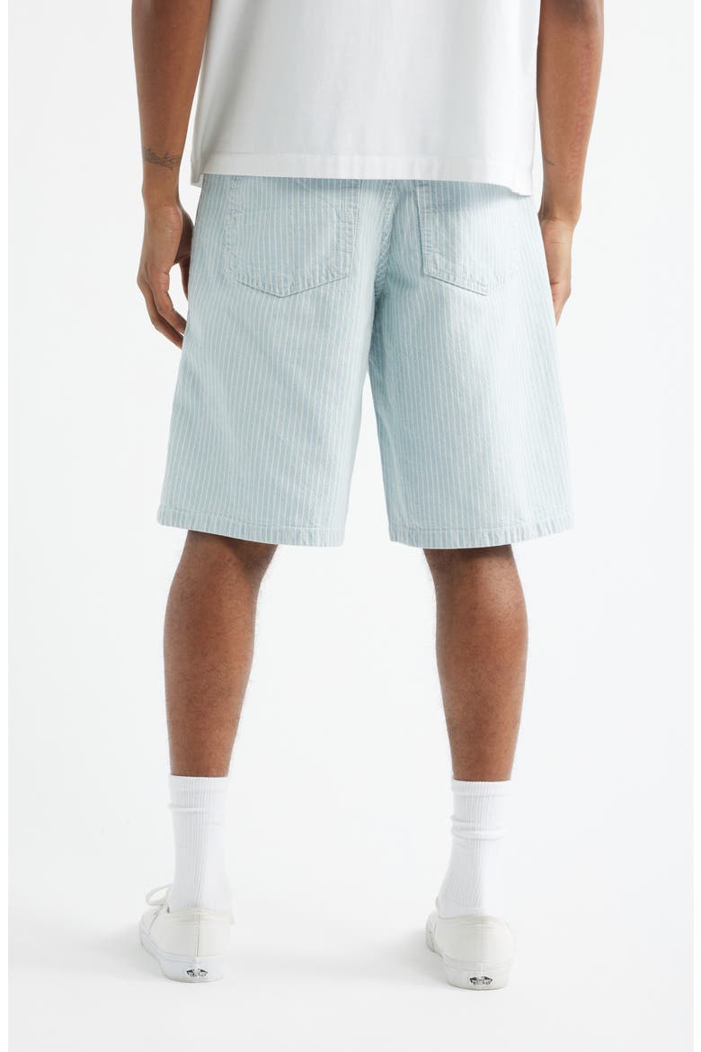 Check-5 Baggy Denim Shorts, Alternate, color, BLUE ICE STRIPE