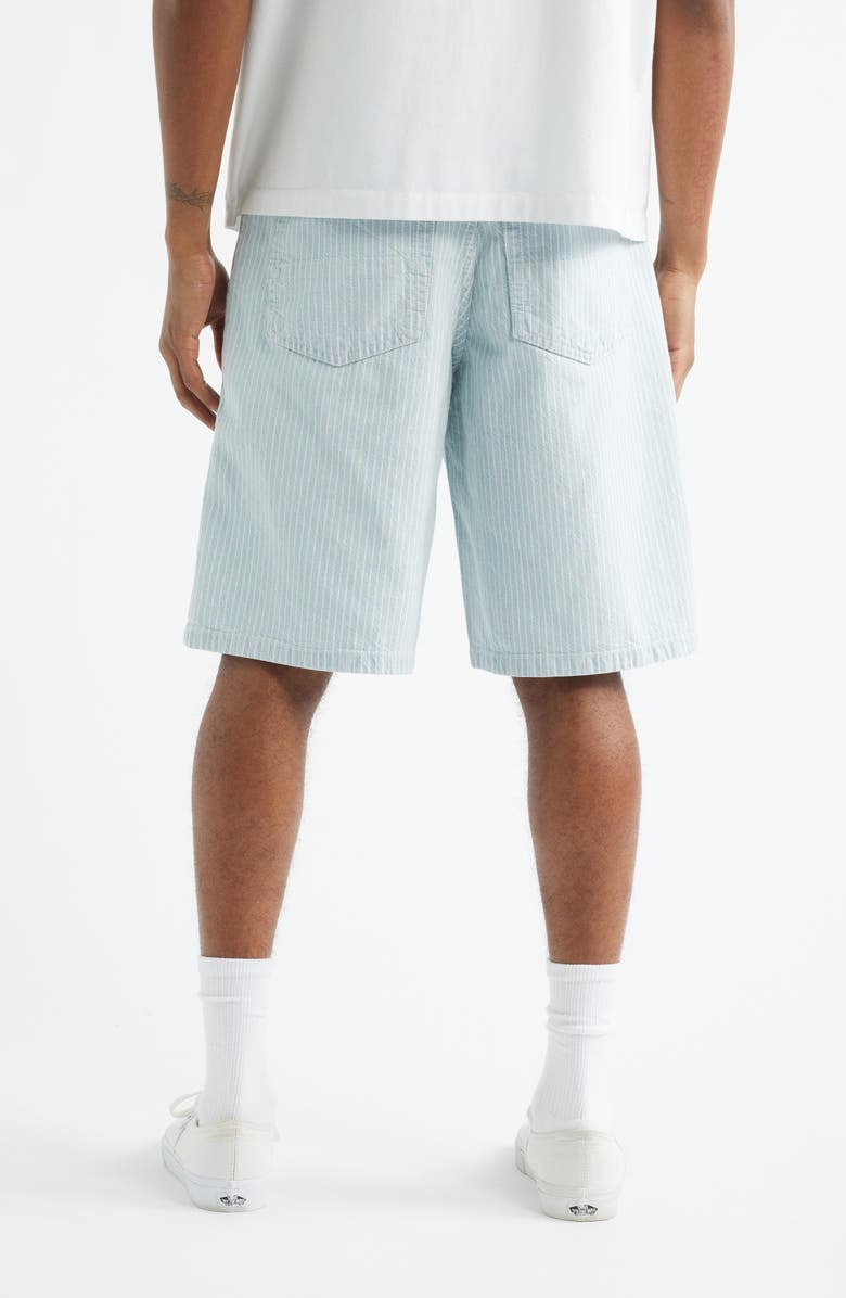 Vans Check-5 Baggy Denim Shorts, Alternate, color, Blue Ice Stripe