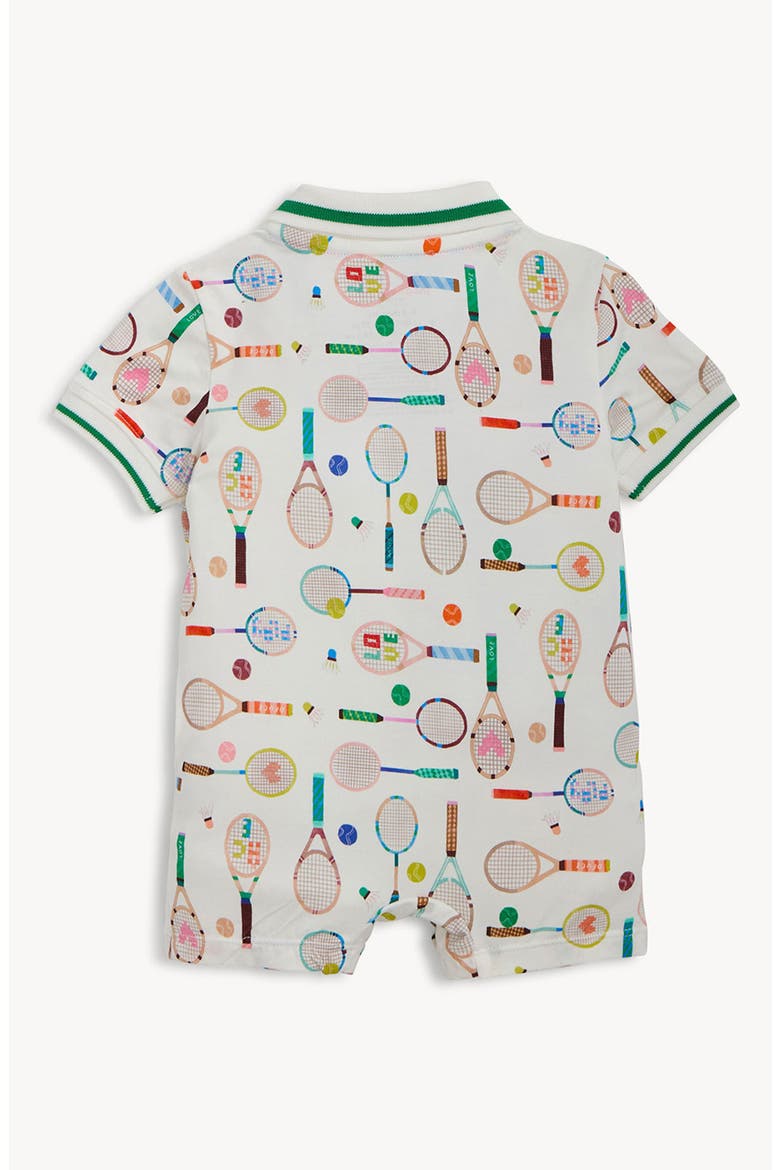 Love All Magnetic Polo Romper, Alternate, color, LOVEA