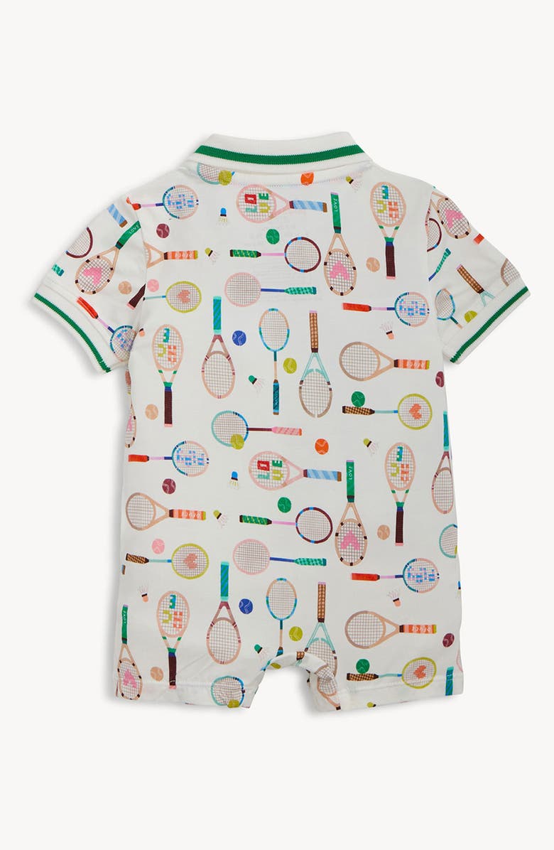 Magnetic Me Love All Magnetic Polo Romper, Alternate, color, Lovea