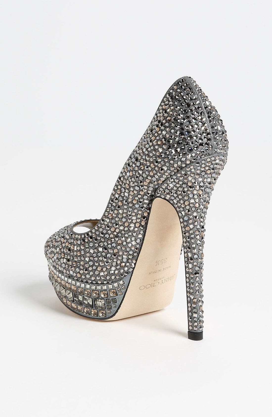 'Kendall' Crystal Pump, Alternate, color, ANTHRACITE
