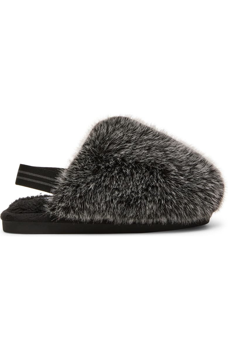 Steve Madden Kids' JPoof Faux Fur Slipper, Alternate, color, Grey