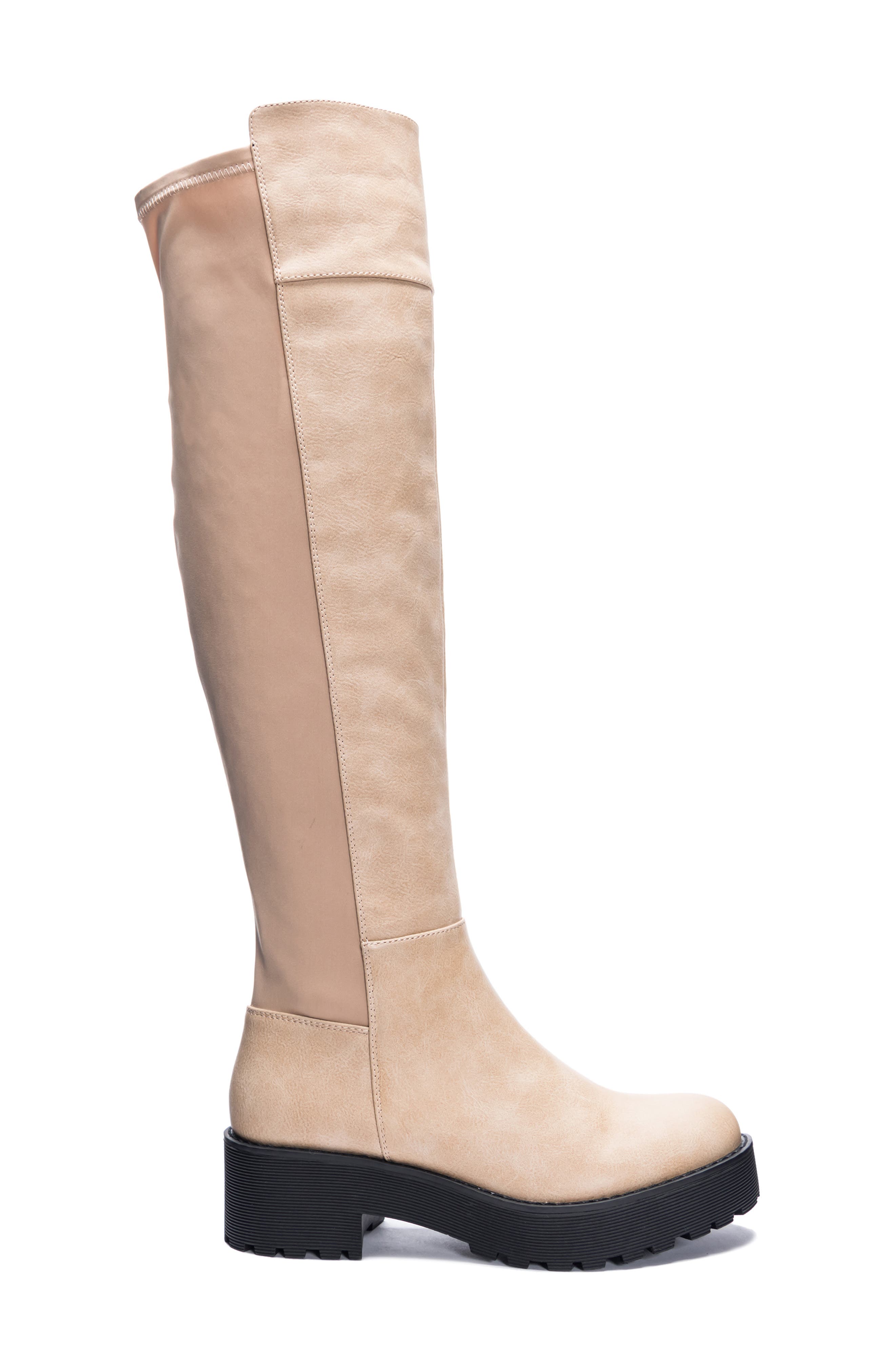 Dirty Laundry Manifest Over the Knee Boot, Alternate, color, Natural