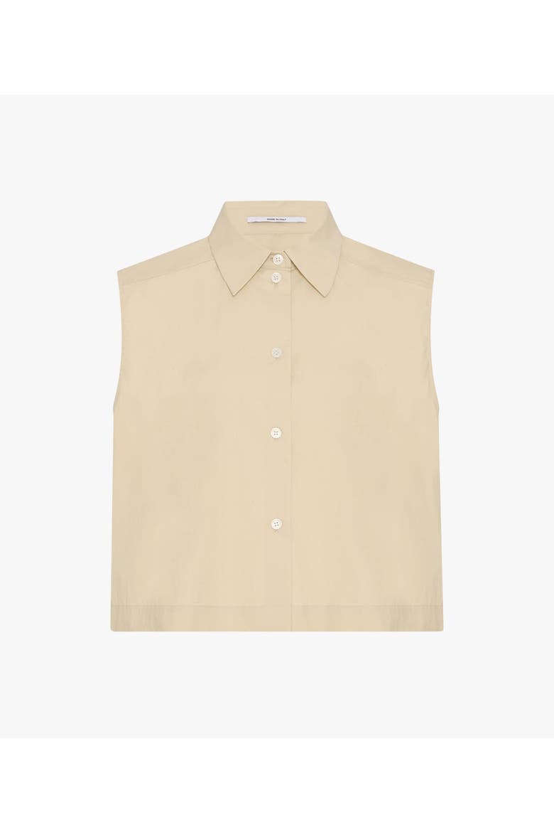 Cropped Sleeveless Shirt | Sand, Alternate, color, Sand