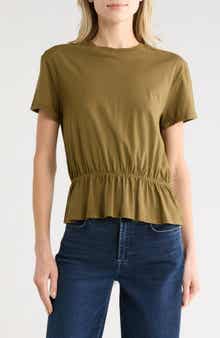Cinch Waist Short Sleeve Tee