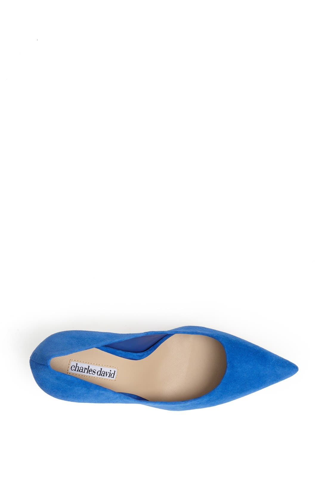 Charles David 'Katya' Suede Pump, Alternate, color, ELECTRIC BLUE SUEDE