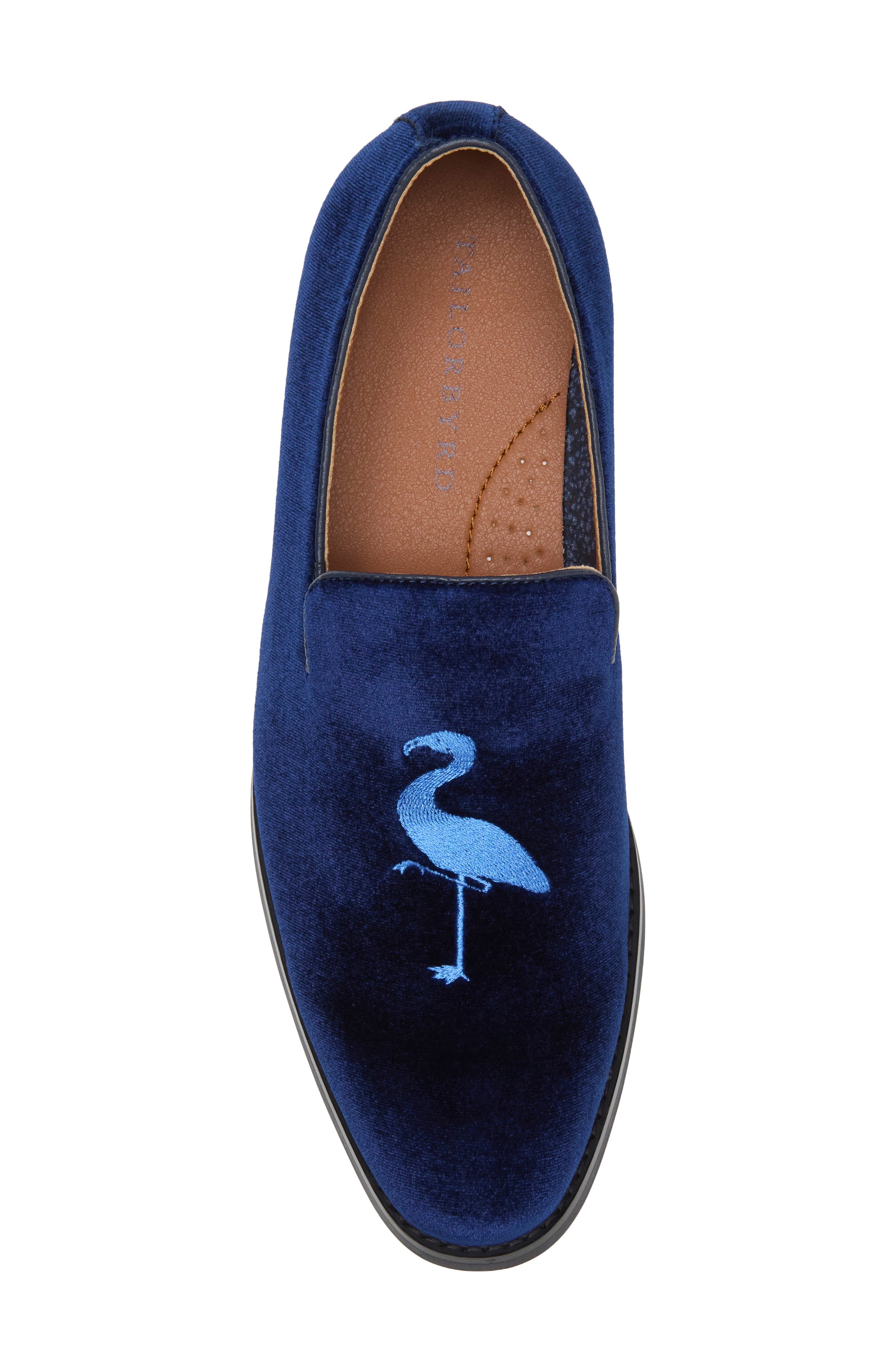Frank Byrd Velvet Loafer, Alternate, color, NAVY