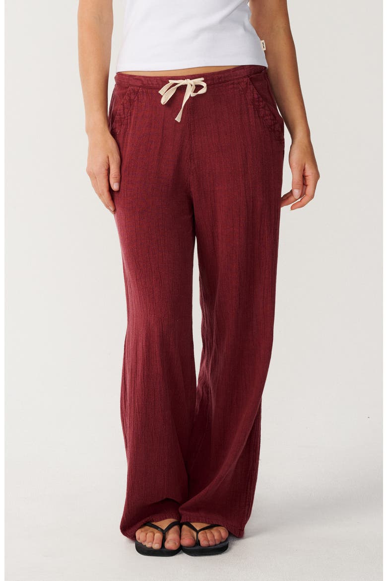Classic Surf Wide Leg Pants, Main, color, PLUM