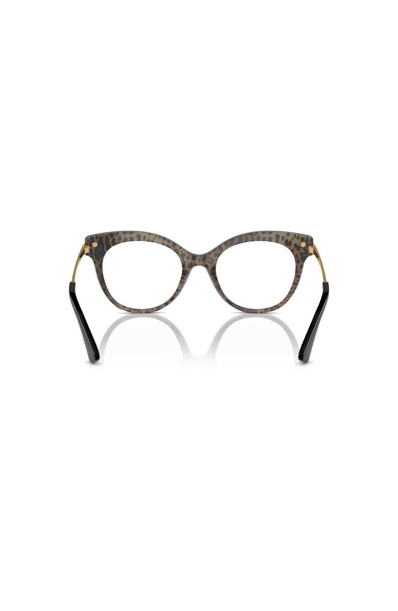 Dolce&Gabbana 52mm Butterfly optical glasses, Alternate, color, Black