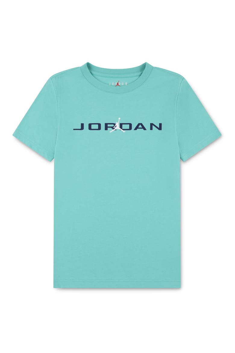 Kids' Jumpman Logo Graphic T-Shirt, Main, color, WASHED TEAL