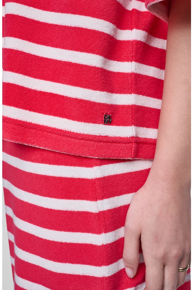 Stripe Terry Polo, Alternate, color, PUNCH/ EGGN