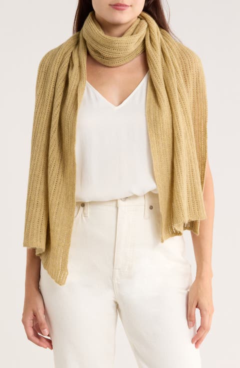 Open Knit Wrap Scarf