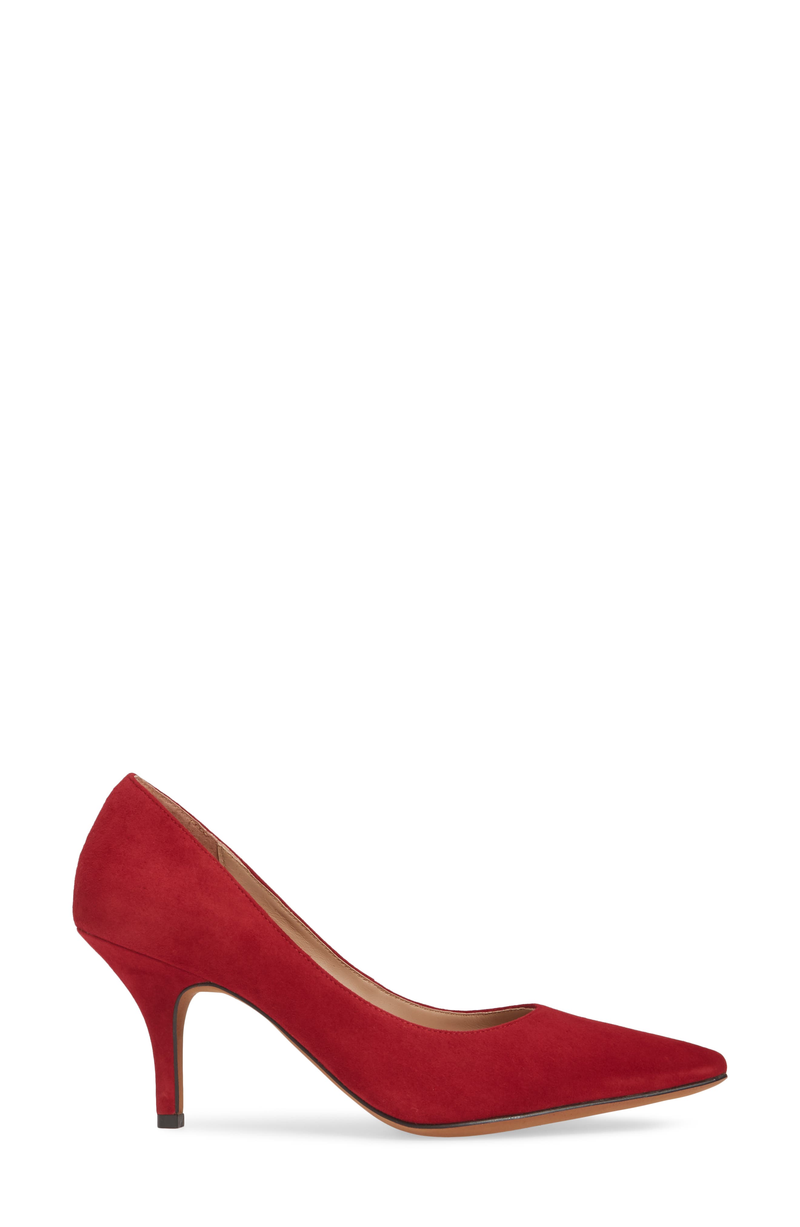 Peggy Pump, Alternate, color, RED SUEDE