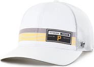 '47 Men's '47  White Pittsburgh Pirates Rangefinder brrr Trucker Adjustable Hat