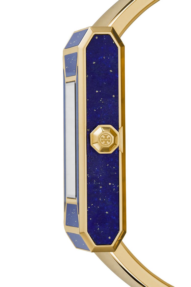 'Robinson' Rectangle Case Bangle Watch, 25mm x 38mm (Limited Edition), Alternate, color, GOLD/ LAPIS