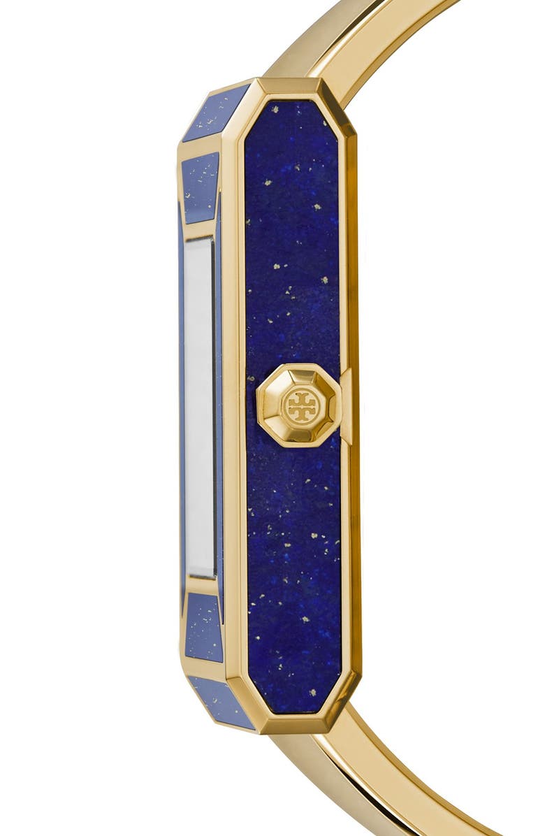 Tory Burch 'Robinson' Rectangle Case Bangle Watch, 25mm x 38mm, Alternate, color, 