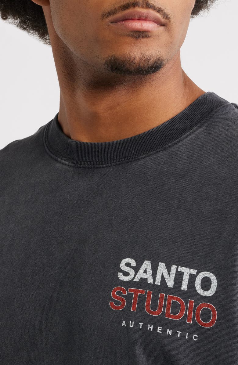 SANTO STUDIO Authentic Graphic T-Shirt, Alternate, color, Black Fade