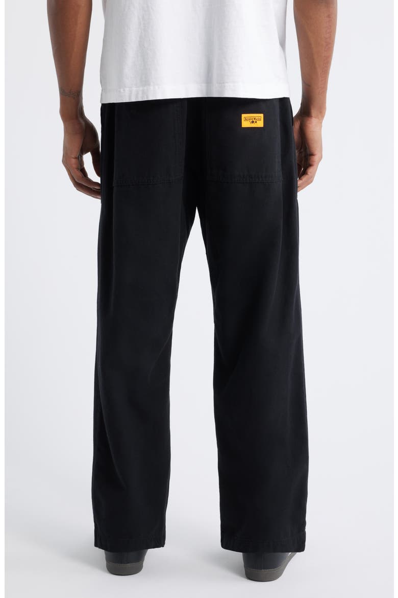 Cotton Canvas Chef Pants, Alternate, color, BLACK