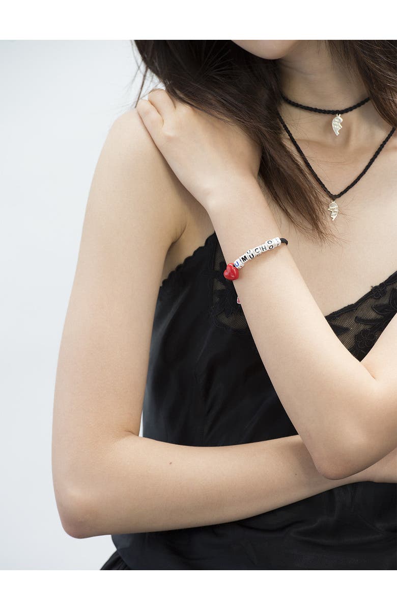 Venessa Arizaga Love You Mucho Bracelet, Alternate, color, Black