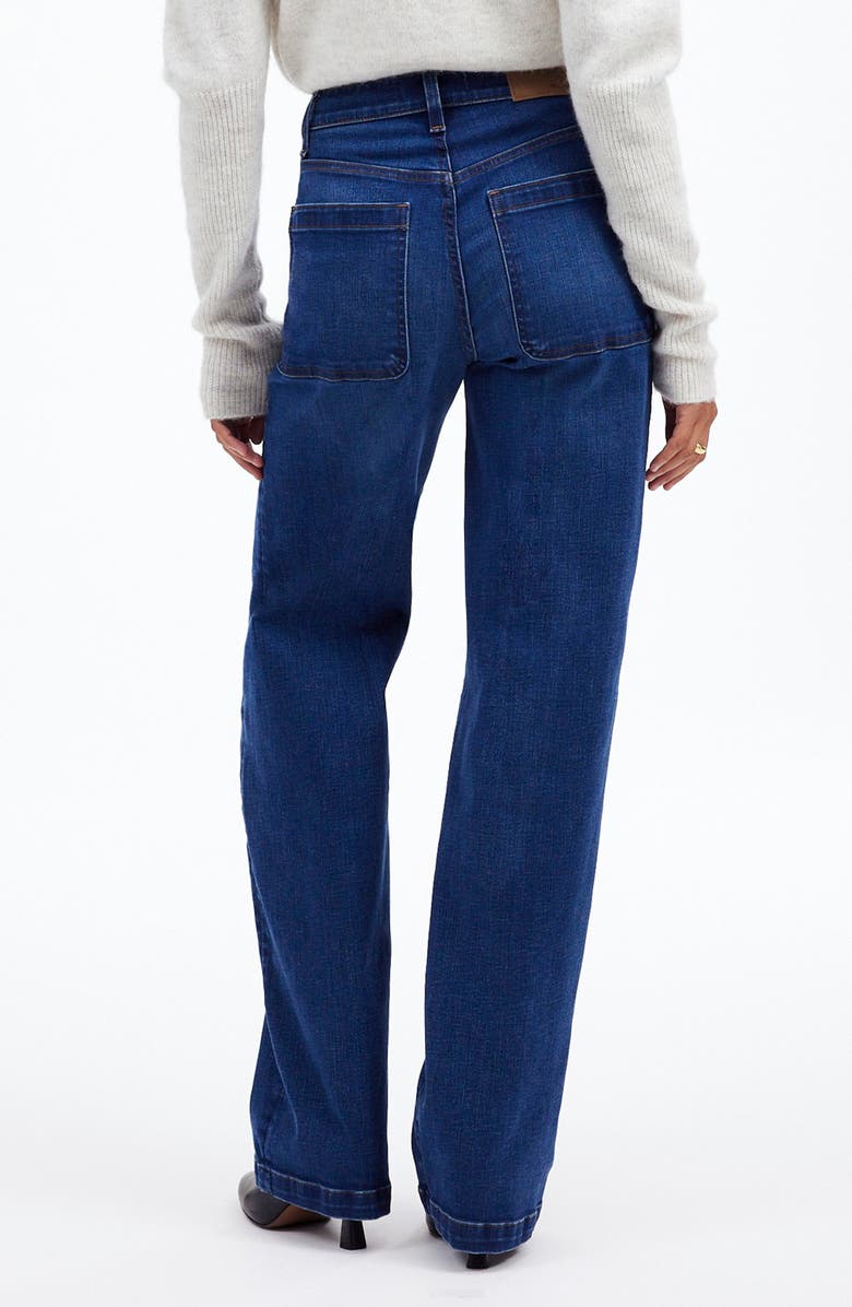 Madewell Emmett Patch Pocket Wide Leg Jeans, Alternate, color, Allentown Wash