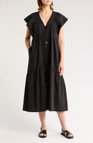 AREA STARS Bea Button Front Dress