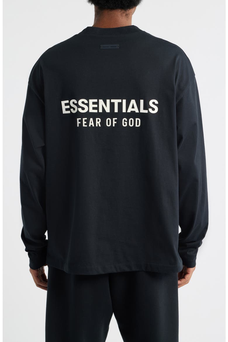 Classic Fit Long Sleeve Logo Graphic T-Shirt, Alternate, color, VINTAGE BLACK
