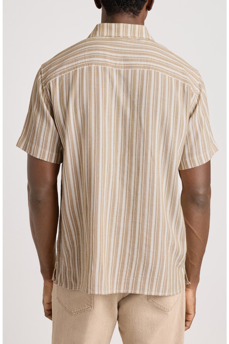 Riviera Cabana Shirt, Alternate, color, IVORY STRIPE