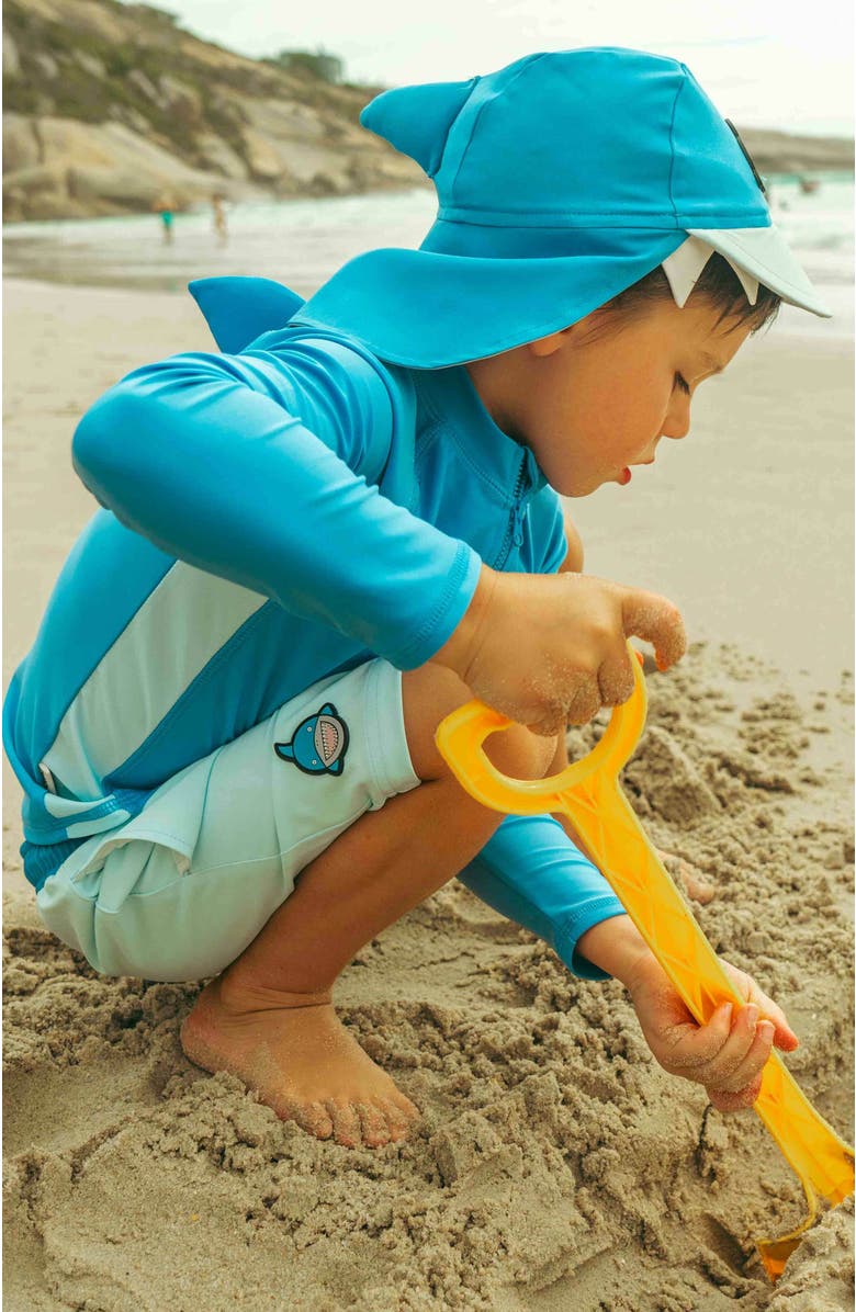 Roarsome Reef Swim Trunk, Alternate, color, Blue