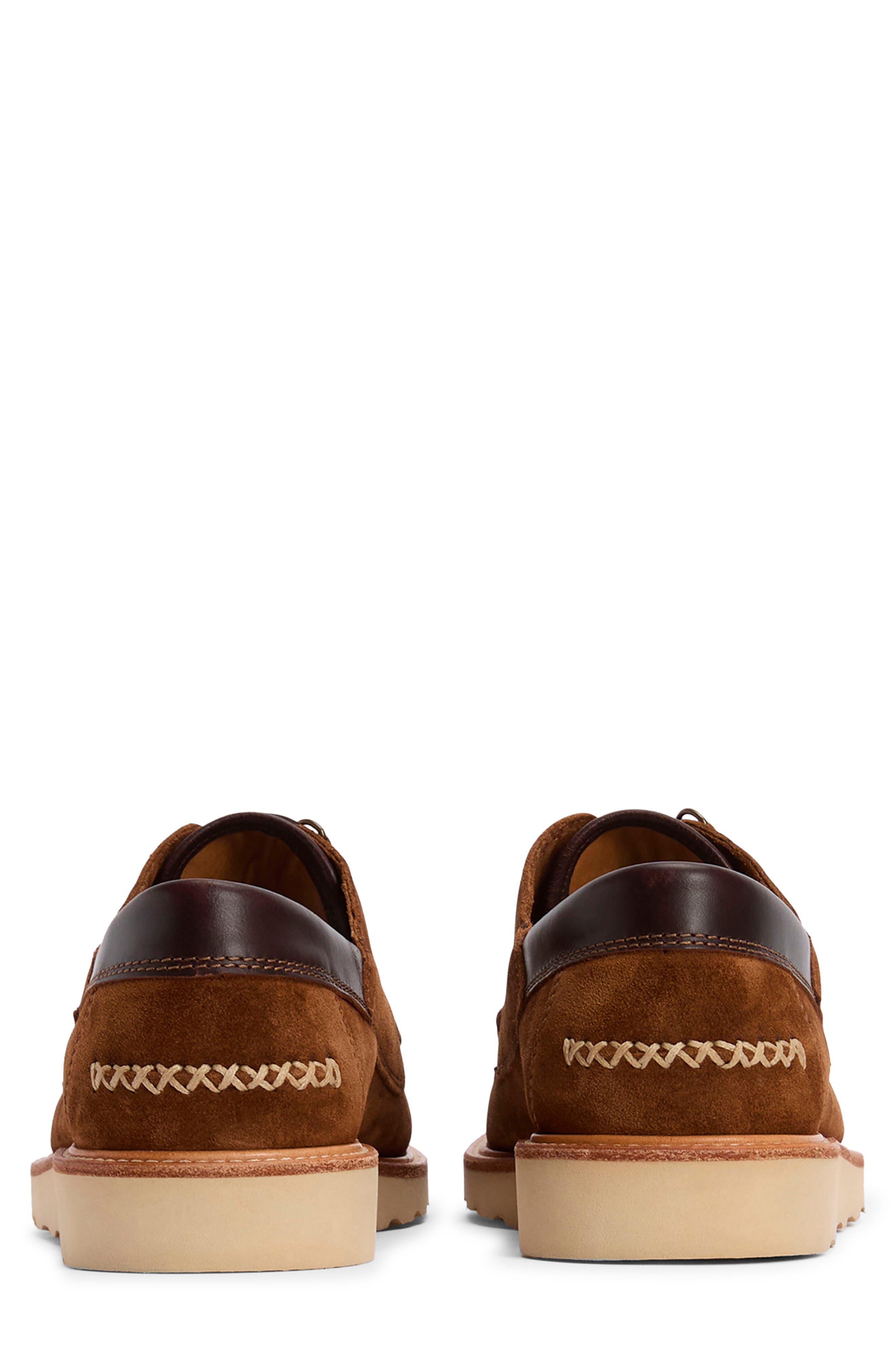 Barbour Murtun Lugged Lace-Up Shoe, Alternate, color, Light Tan Suede