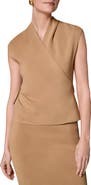 Donna Karan New York Faux Wrap Sweater