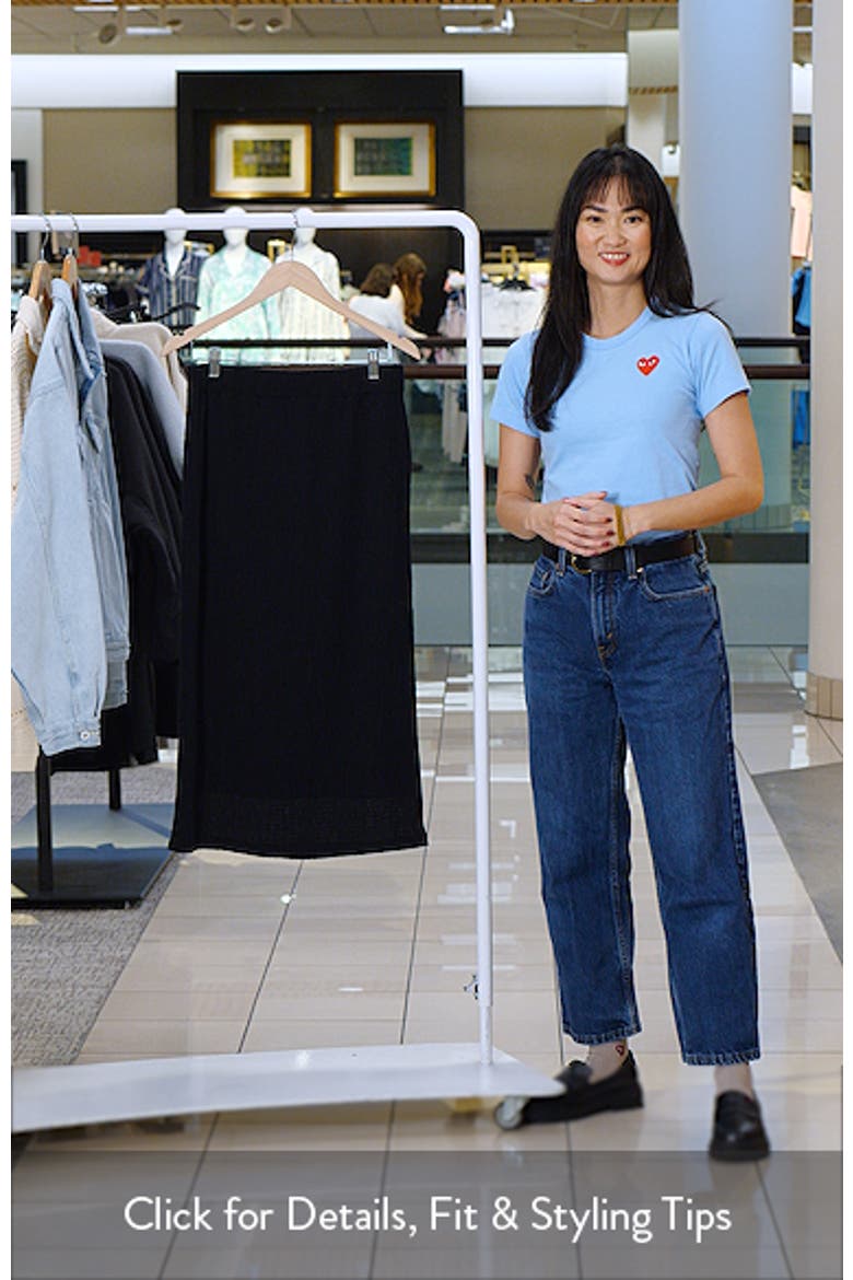 Shadow Grid Midi Skirt video