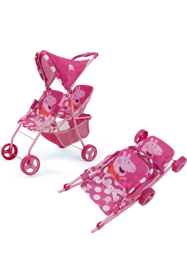 Doll Twin Stroller, Alternate, color, Multicolored
