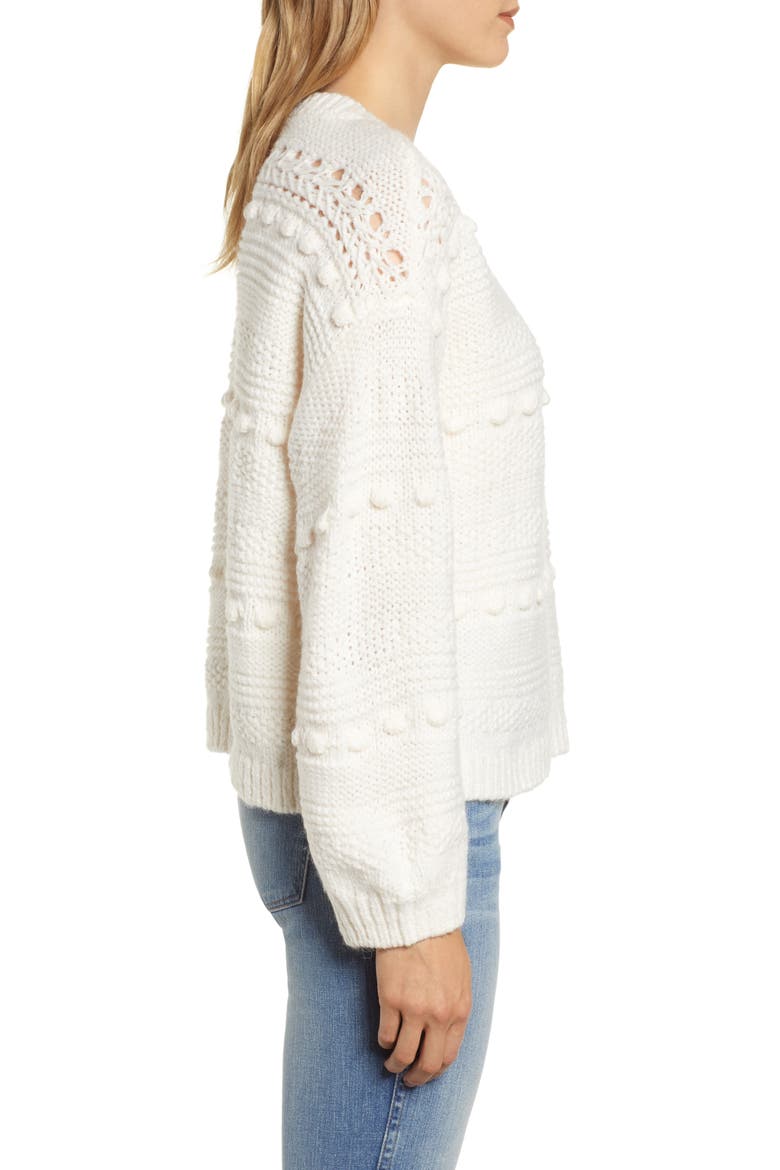 Elmira Winterweave Sweater, Alternate, color, WHISPER WHITE