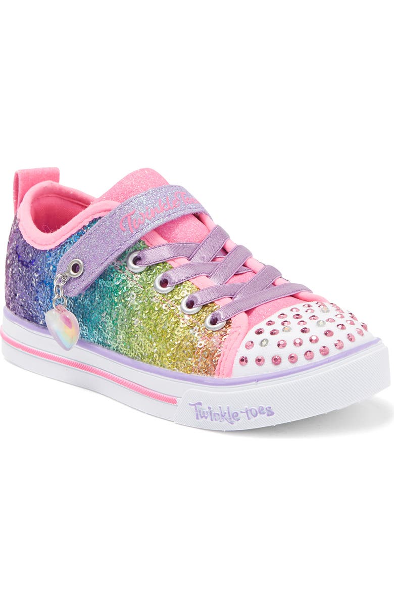 SKECHERS Sparkle Lite Sequins So Bright Glitter Sneaker, Main, color,