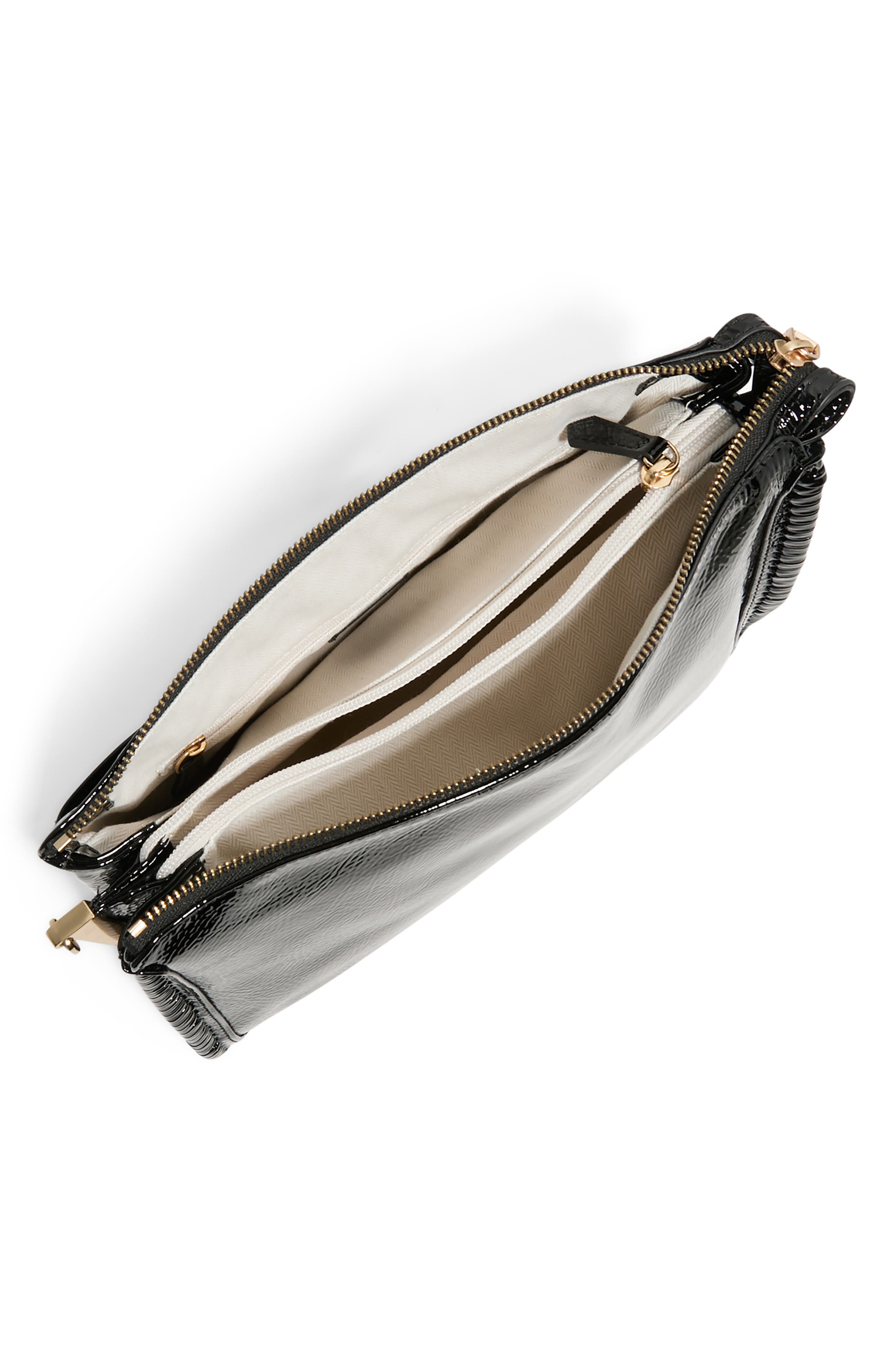 Aimee Famous Leather Large Crossbody Bag In Black