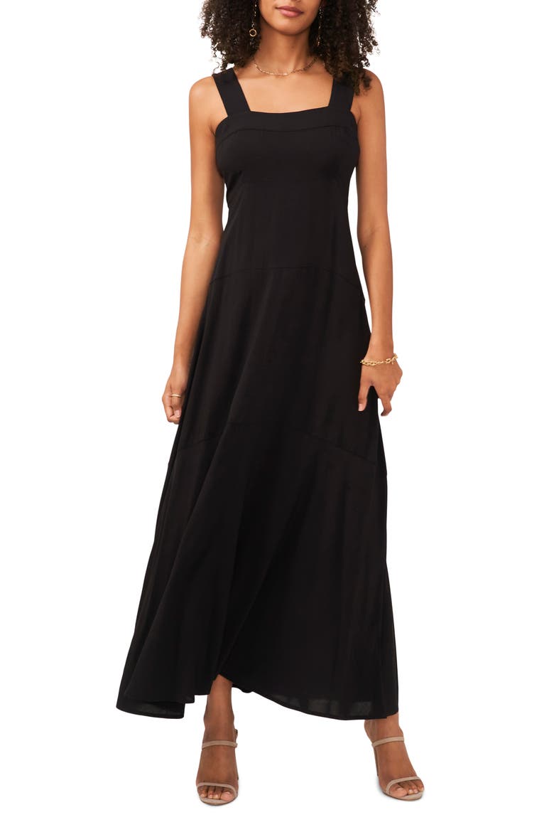 Tiered Dress, Main, color, RICH BLACK