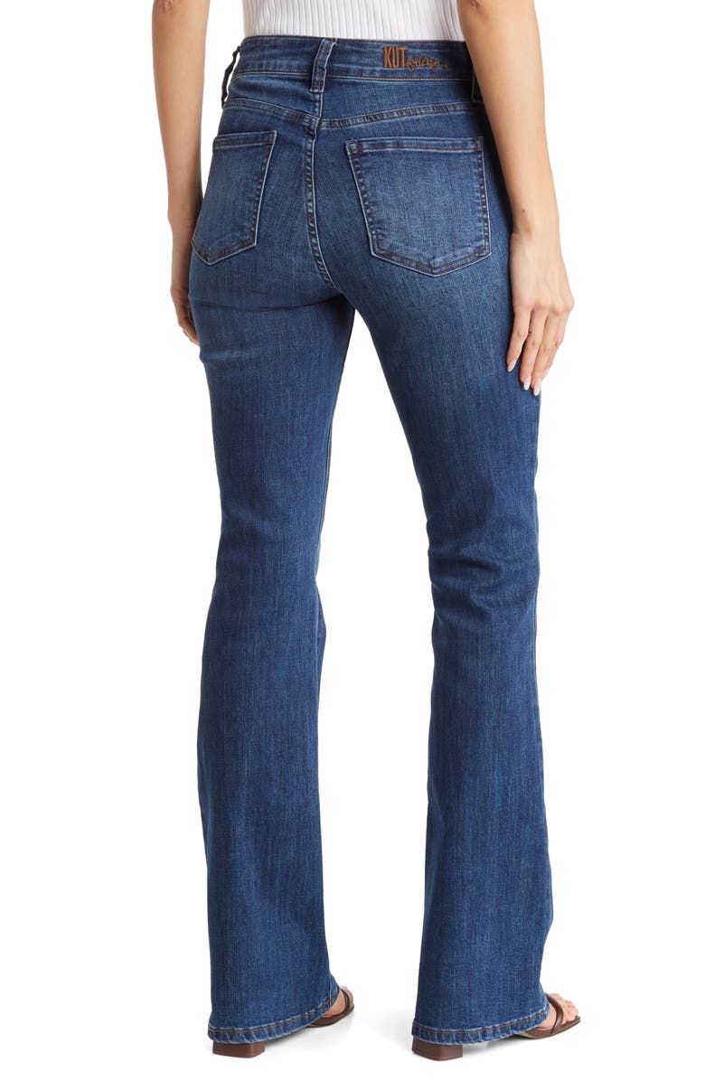 KUT from the Kloth Nicole High Rise Boot Cut Jeans, Alternate, color, Watsonia