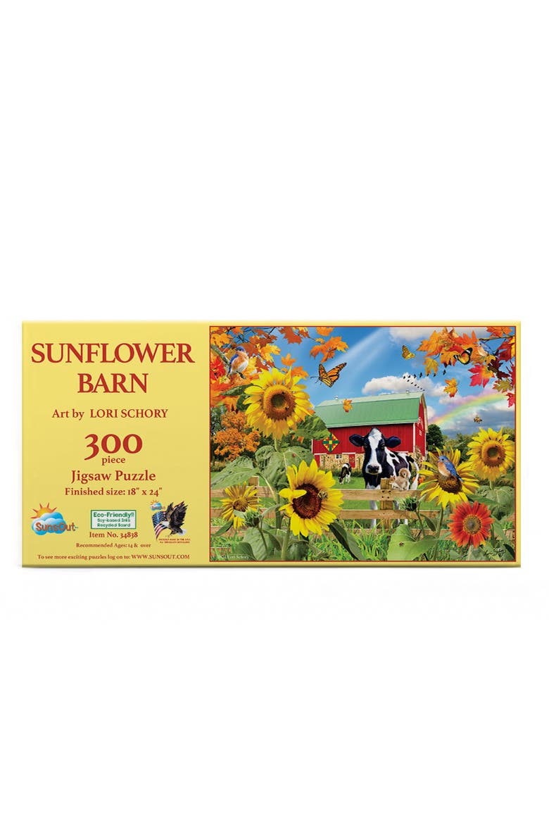 Sunflower Barn 300 piece Jigsaw Puzzle for Adults, Alternate, color, Multicolor