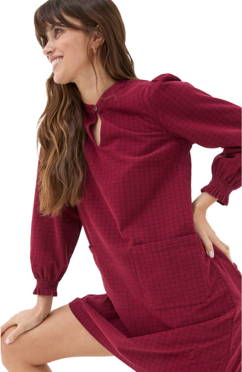 FatFace Women's Fran Cord Check Dress, Alternate, color, 