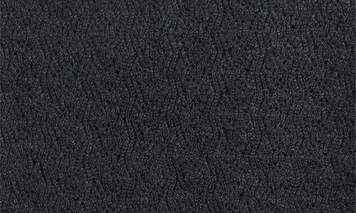 Marine Layer Lucia Pointelle Stitch Mock Neck Sweater In Black