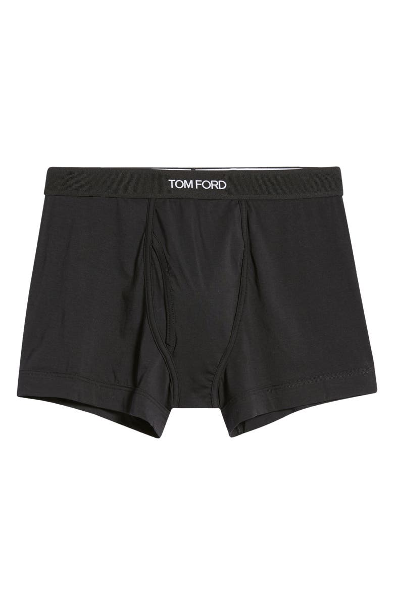 TOM FORD 2-Pack Stretch Cotton & Modal Jersey Boxer Briefs, Alternate, color, Black
