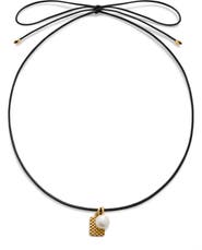 Monica Vinader Heirloom Cultured Freshwater Pearl & Charm Cord Necklace