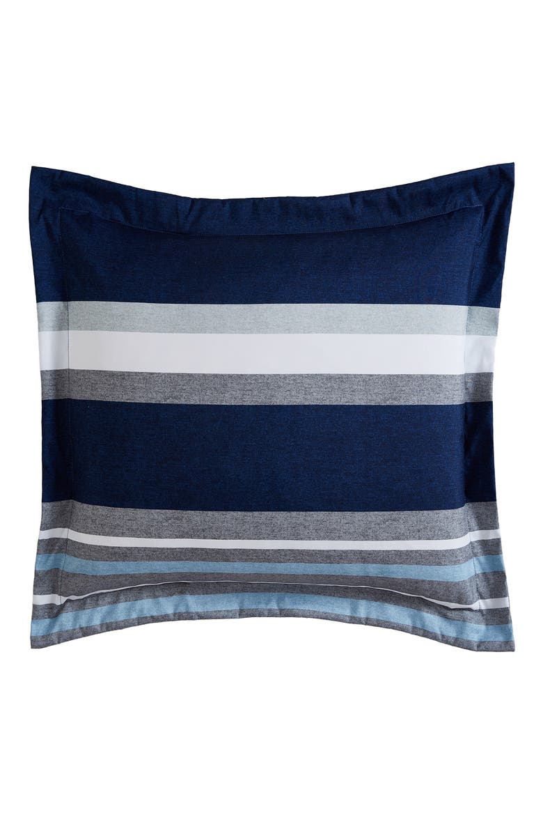 Heathered Block Stripe Comforter Set, Alternate, color, GREY