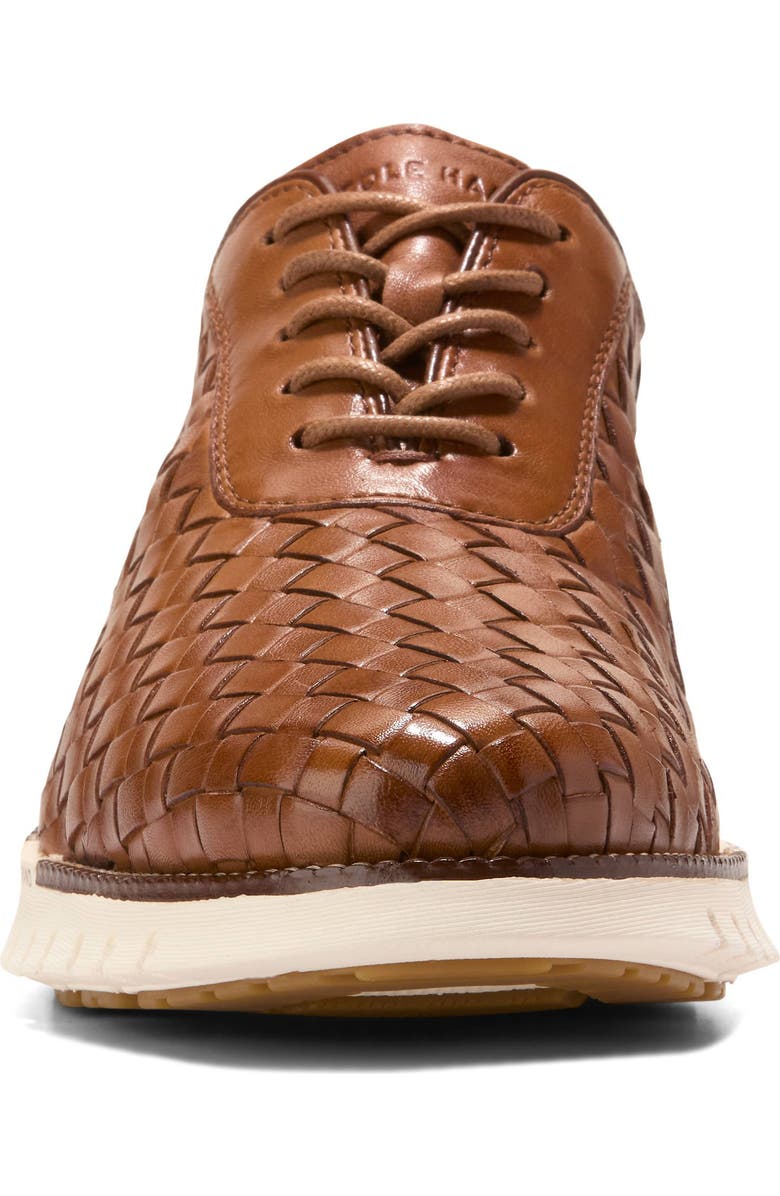 Cole Haan ZERØGRAND Remastered Woven Oxford, Alternate, color, British Tan / Dark Natural