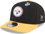 New Era Men's New Era Black/Gold Pittsburgh Steelers 2026 NFL Draft On Stage Pre-Curved 9FIFTY Snapback Hat