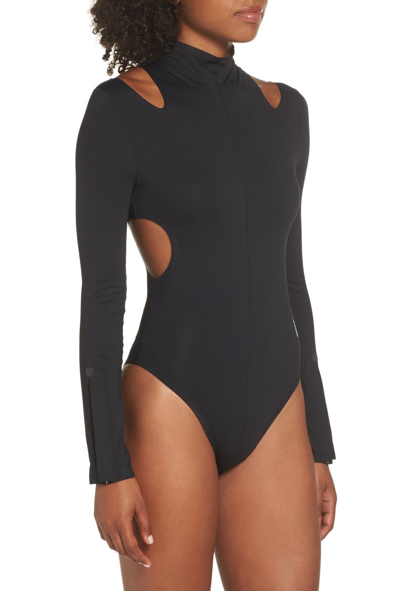 NikeLab XX Women's Dri-FIT Training Bodysuit, Alternate, color, BLACK